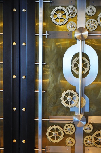 sleek tableware Vault door JW Marquis Dubai MyGlassStudio