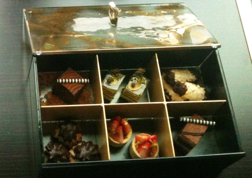 hotel food amenities amenity box chocolates petit fours St. Regis Shenzhen MyGlassStudio
