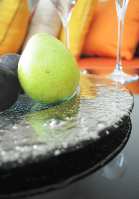 contemporary dinnerware amenity fruit plate Rocco Forte Abu Dhabi MyGlassStudio