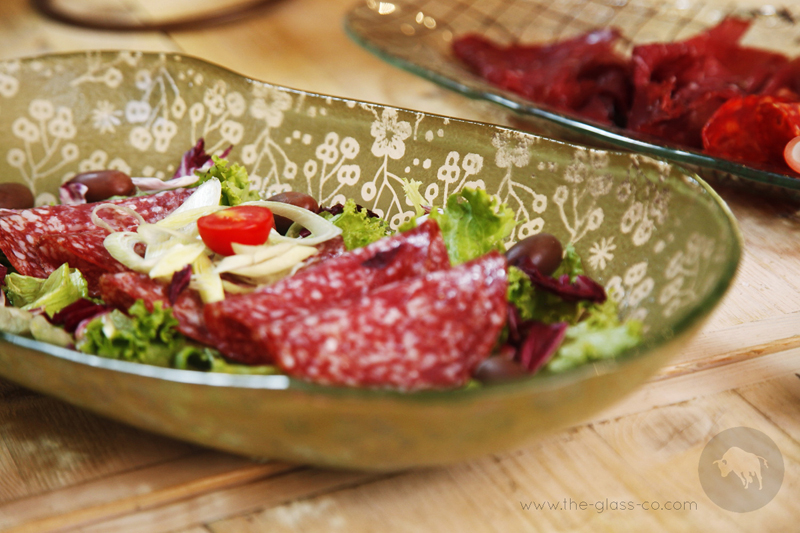 aperitivo buffet bowl glass MyGlassStudio