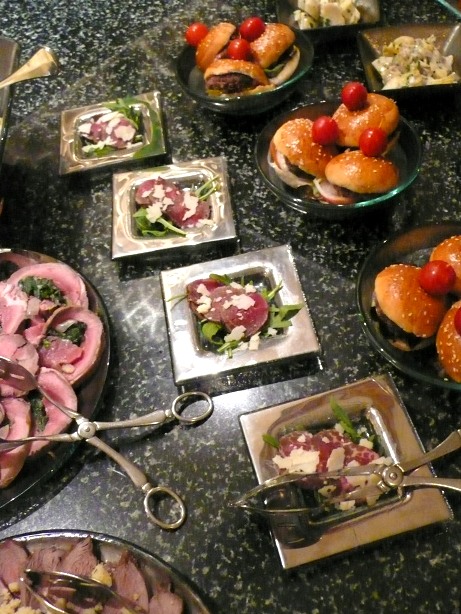 buffet service tableware appetizer plates finger food dishes Grand Hyatt Muscat MyGlassStudio