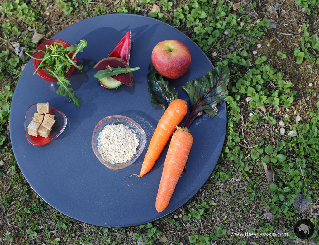equestrian tableware blue casual plate vegetables MyGlassStudio
