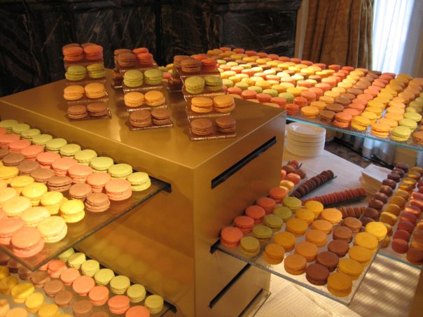 chocolate afternoon tea buffet stand macarons presentation Landmark London MyGlassStudio