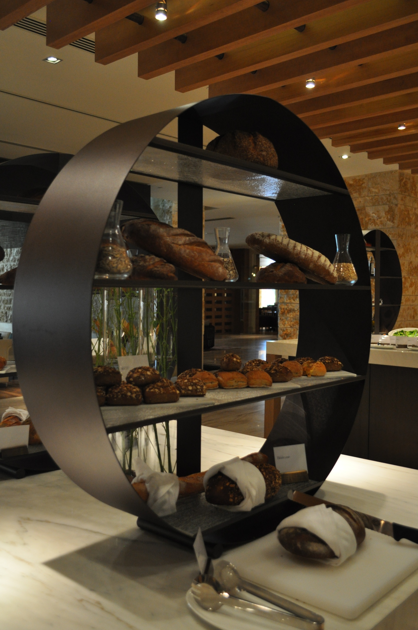 buffet stand bakery section Fairways Westin Abu Dhabi MyGlassStudio