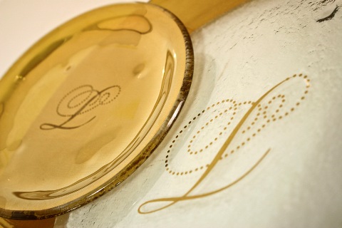 logo dinnerware custom show plate design MyGlassStudio