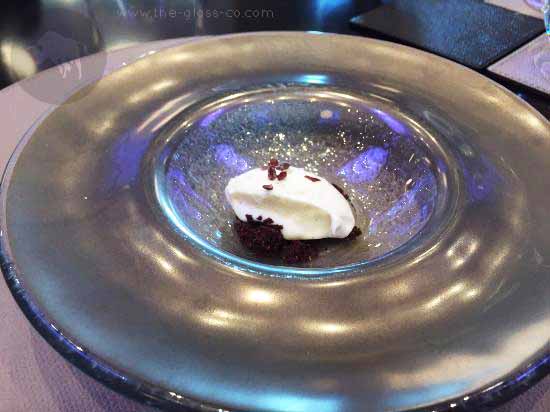 deep round dessert plate glass bar food tableware MyGlassStudio