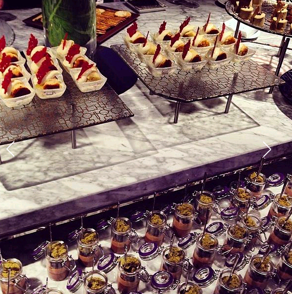 dessert platters on base candy buffet Sheraton Melbourne MyGlassStudio