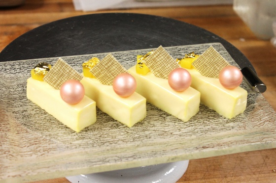 dessert plate styles dessert dish tropical fruit bars St. Regis Bal Harbour MyGlassStudio