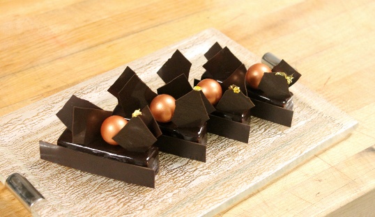 dessert plate designs dessert tray chocolate mousse St. Regis Bal Harbour MyGlassStudio
