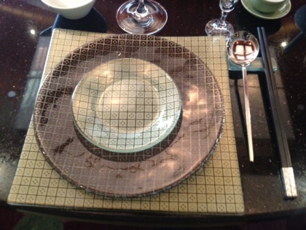 chinese dining setup chinese noodle bowls dinnerware set private dining St. Regis Sanya MyGlassStudio