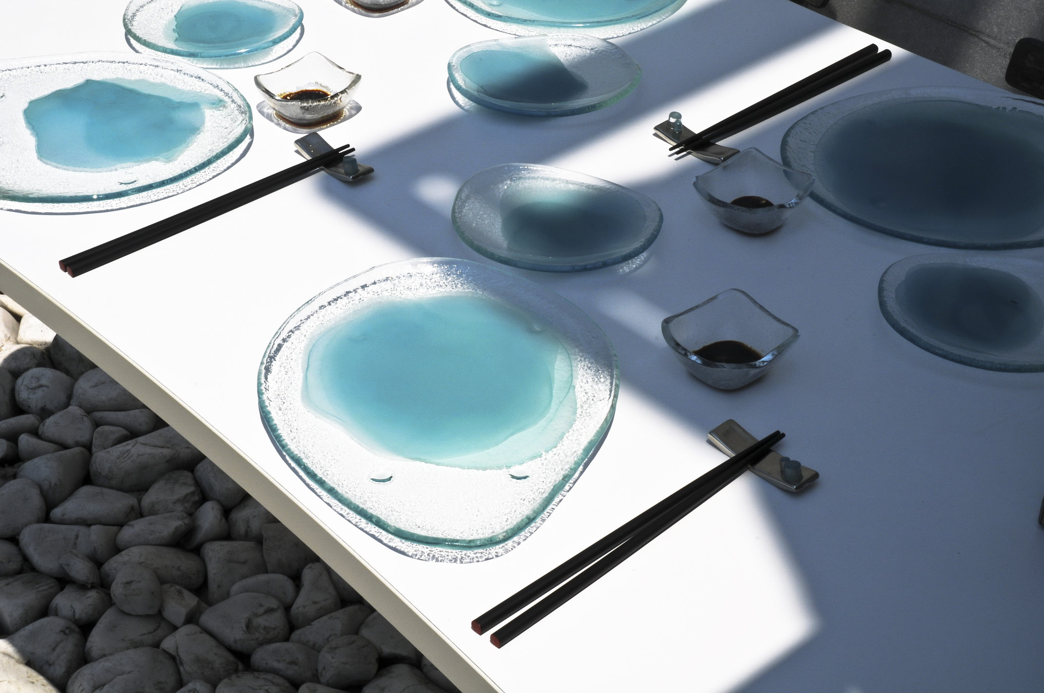 handcrafted plates Tokyo Collection full dinnerware set MyGlassStudio