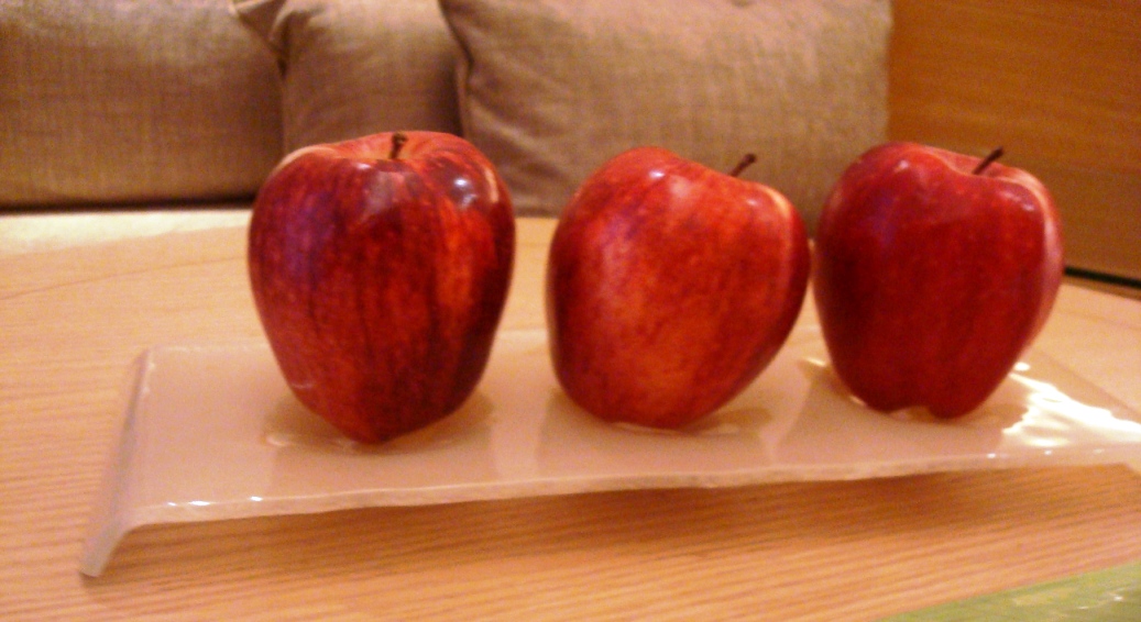 welcome food amenity tray fruit plate beige Westin Mumbai Garden City MyGlassStudio