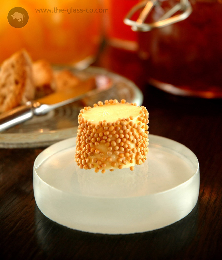 bread service plates glass butter plate MyGlassStudio