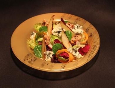 stylish tableware dinner plate salad presentation Jazz Lincoln Center Doha MyGlassStudio