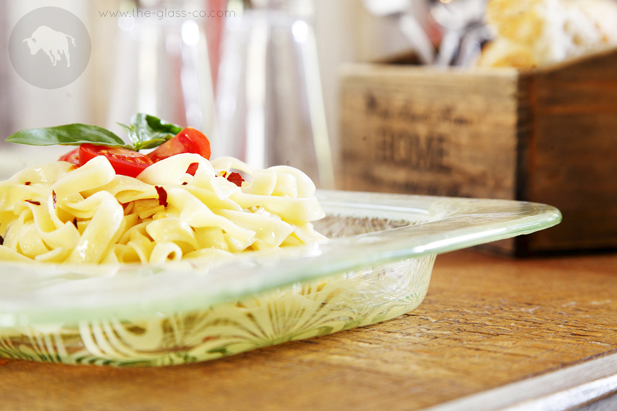 pasta plate styles glass elegant MyGlassStudio
