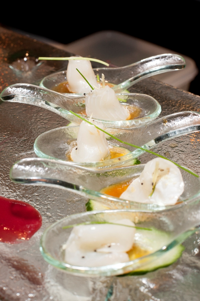 glass appetizer spoons Lille Asia Oslo MyGlassStudio