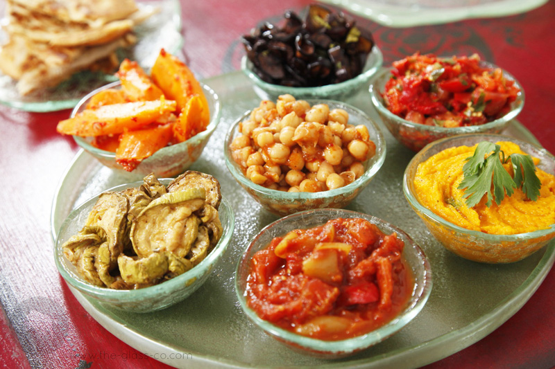 mezze sharing plates shaped bowls MyGlassStudio