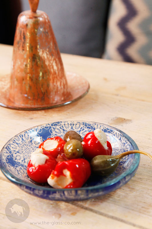 Moroccan style tableware for restaurants glass plate MyGlassStudio