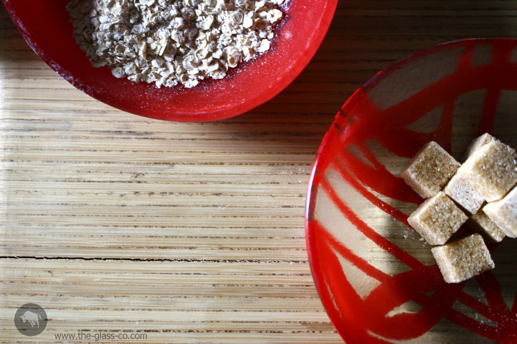 equestrian style dinnerware red glass bowls MyGlassStudio