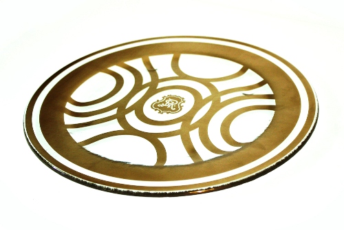 custom banquet plates show plate charger St. Regis Saadiyat Island MyGlassStudio