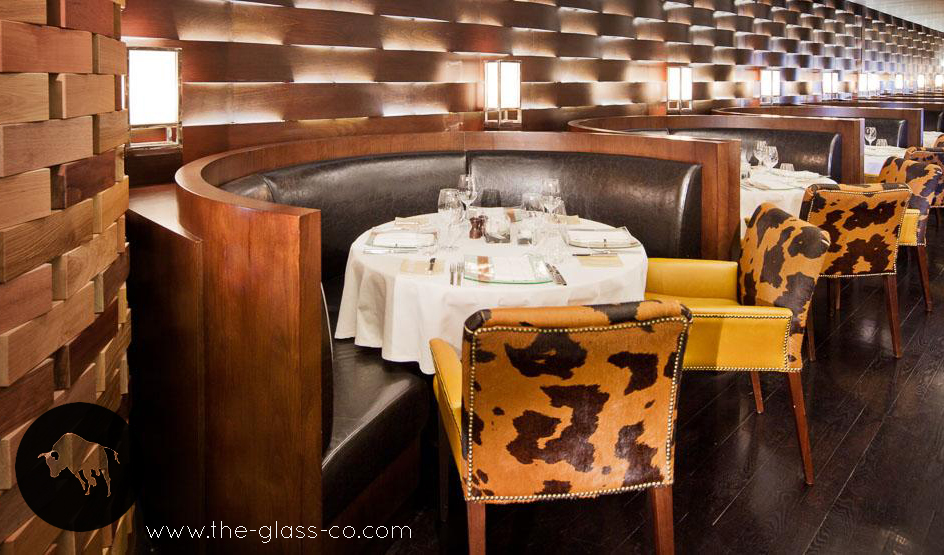 modern steakhouse plates contemporary restaurants Rib Room Dubai MyGlassStudio