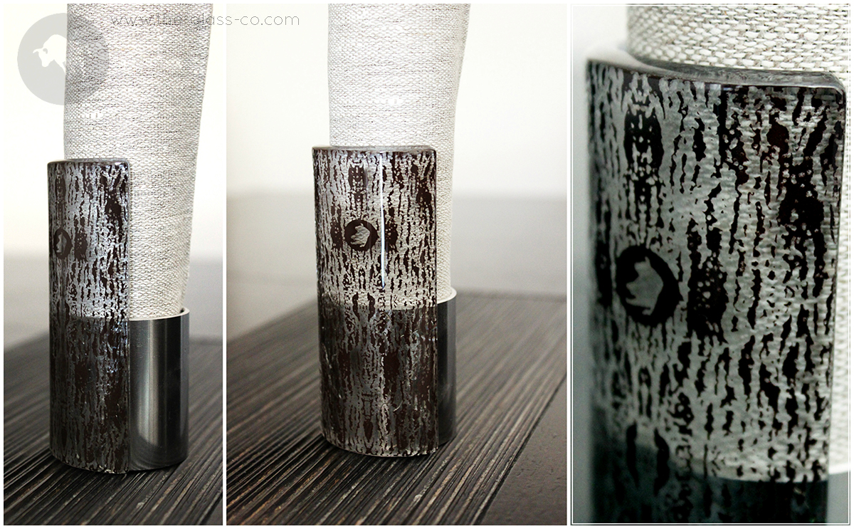 luxury tabletop napkin holders standing upright glass MyGlassStudio